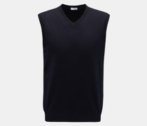 Cashmere V-Neck Pullunder navy