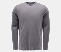 Rundhals-Longsleeve 'Organic Tee LS' grau