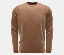Wende-Rundhalspullover 'Foggy Crew' braun