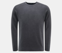 Cashmere Rundhalspullover 'Foggy Cashmere Crew' dunkelgrau