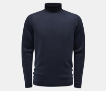 Wende-Rollkragenpullover 'Foggy Turtle' navy/dark navy