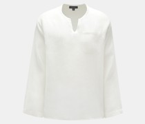 Leinen Popover-Hemd offwhite