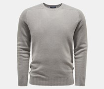Cashmere Rundhalspullover 'Foggy Cashmere Crew' grau