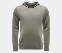 Wende-Kapuzenpullover 'Foggy Hoodie' graugrün/oliv