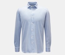 Jersey-Hemd 'Capri' Haifisch-Kragen rauchblau
