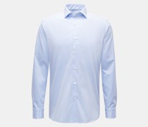 Casual Hemd Haifisch-Kragen hellblau