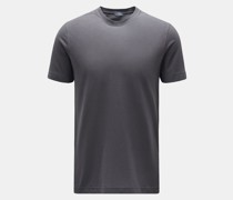 Rundhals-T-Shirt dunkelgrau