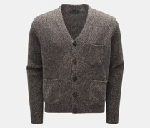 Cashmere Cardigan 'Bruno' graubraun/anthrazit