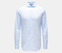 Business Hemd Haifisch-Kragen pastellblau