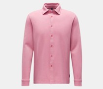 Casual Hemd Haifisch-Kragen 'Piqué Shirt' altrosa