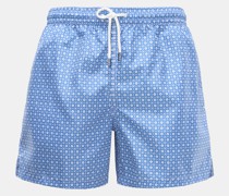 Badeshorts 'Madeira Airstop' graublau/weiß