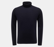 Cashmere Rollkragenpullover navy