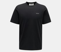 Rundhals-T-Shirt schwarz