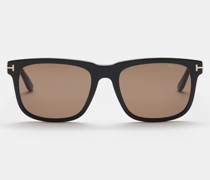 Sonnenbrille 'Stephenson' schwarz/braun