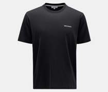 Rundhals-T-Shirt 'Johannes' schwarz