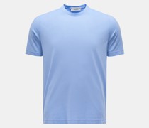 Rundhals-T-Shirt hellblau