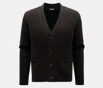 Cashmere Cardigan dunkelbraun