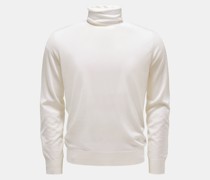 Feinstrick-Rollkragenpullover offwhite