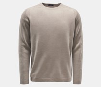 Wende-Rundhalspullover 'Foggy Crew' beige