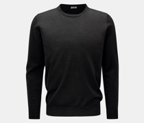 Merino Feinstrick-Pullover schwarz