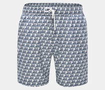 Badeshorts weiß/navy