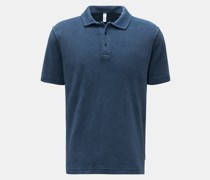 Frottee-Poloshirt 'Terry Polo' graublau