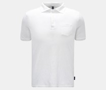 Leinen-Poloshirt weiß