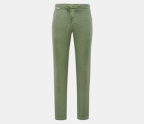 Leinen-Joggpants 'Linen Pants' grün