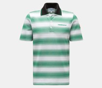 Poloshirt 'Gradient Stripe' grün/weiß gestreift