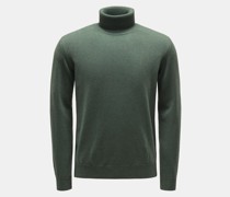 Cashmere Rollkragenpullover graugrün