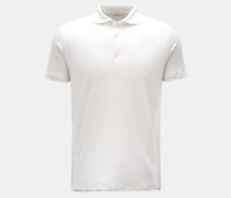 Leinen Jersey-Poloshirt 'Laurin' offwhite