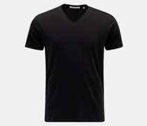 V-Neck T-Shirt 'Artur' schwarz