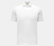 Leinen Jersey-Poloshirt 'Jerlin' weiß