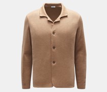 Merino Cardigan hellbraun