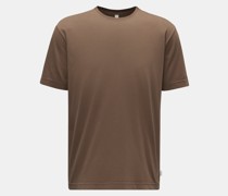 Rundhals-T-Shirt 'Oyster Jersey Tee' braun