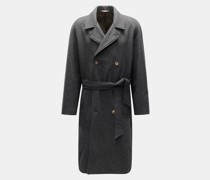 Wollmantel 'Grandad Coat' dunkelgrau