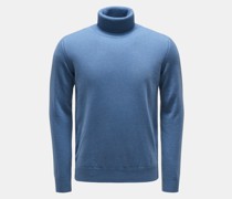 Cashmere Rollkragenpullover rauchblau