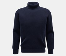 Cashmere Rollkragenpullover navy