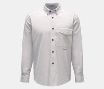 Oxford-Hemd Button-Down-Kragen hellgrau