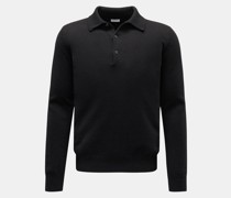 Cashmere Strickpolo schwarz