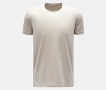 Rundhals-T-Shirt 'Hero' beige