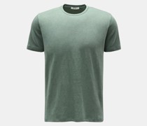 Leinen Rundhals-T-Shirt 'Enno' grün