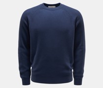Cashmere Rundhalspullover navy