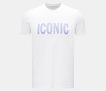 Rundhals-T-Shirt 'Iconic' weiß