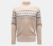 Kaschmirpullover beige/grau