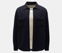 Jersey-Overshirt navy