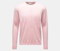 Rundhals-Pullover rosé