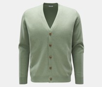 Cashmere Cardigan graugrün