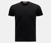 Rundhals-T-Shirt 'Enno' schwarz