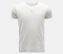 Leinen Henley-T-Shirt 'Rio' hellgrau